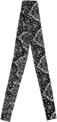 ZAN HEADGEAR Paisley Tie-On Cooldanna‚Â Head Wrap - Black Paisley DC101