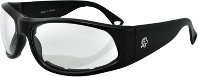 ZAN HEADGEAR California Sunglasses - Shiny Black - Clear EZCA001C