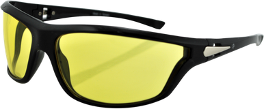 ZAN HEADGEAR Florida Sunglasses - Shiny Black - Yellow EZFL01Y