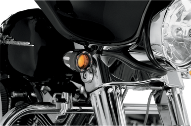 ARLEN NESS LED Deep Cut Signals - Black/Amber - Amber Ring 12-753