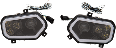 MOOSE UTILITY LED Headlight - RZR800/900 - Black 100-3373-PU