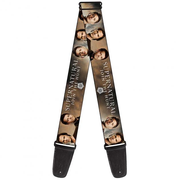 Guitar Strap - Dean, Sam & Castiel SUPERNATURAL JOIN THE HUNT