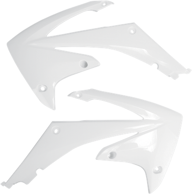 UFO Radiator Shroud- White - CRF HO04637-041