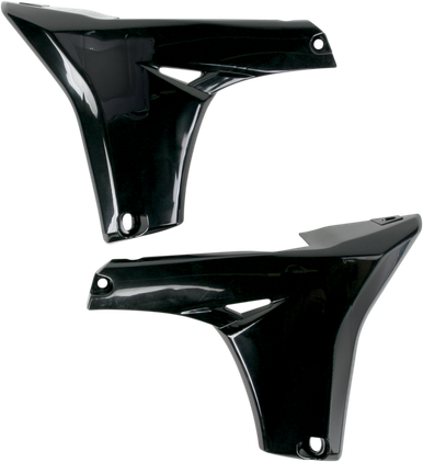 UFO Lower Radiator Shrouds - BlackYZF 450 YA04824-001