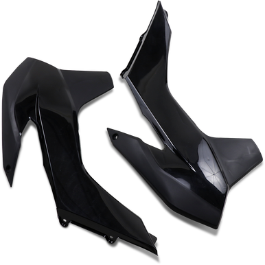 UFO Radiator Shrouds - Black - KTM KT04052-001