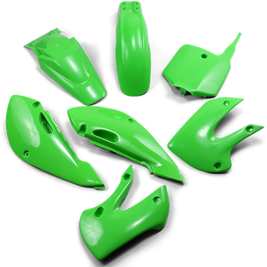 UFO Replacement Body Kit - KX Green - KLX110 KA37002026