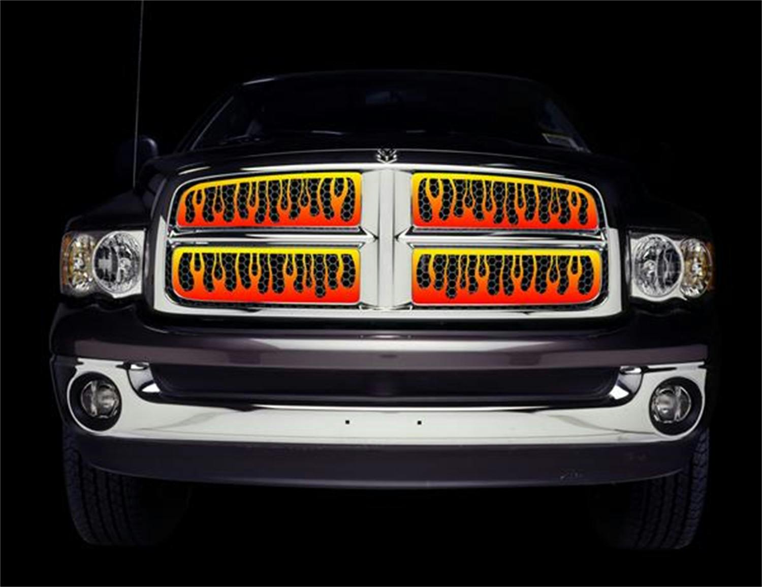Putco 89396 Flaming Inferno 4-Color Flame Grille Insert