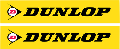 FACTORY EFFEX FX Swingarm Sticker - Dunlop - Yellow 02-7065