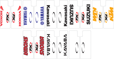 FACTORY EFFEX Fork Shield Decal - Honda - Red 06-38302