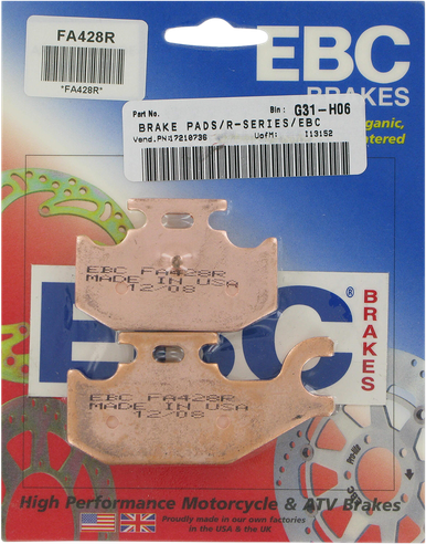 EBC Sintered "R" Brake Pads - FA428R FA428R
