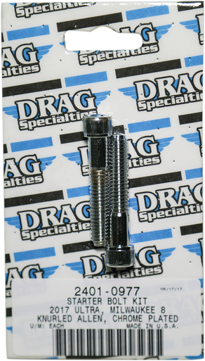 DRAG SPECIALTIES Bolt Kit M8 Starter Knurled All Chrome MK781