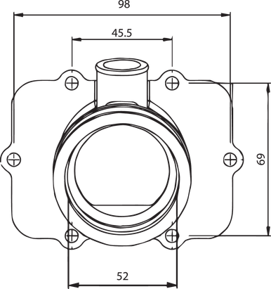 Kimpex Carburetor Mounting Flange for 2000 Ski-Doo MX Z 600 301722