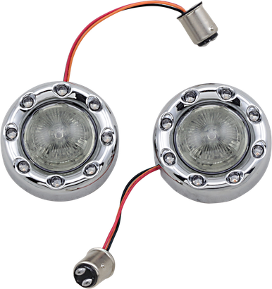 CUSTOM DYNAMICS Bullet Turn Signal 1157 - Chrome - Smoke Lens PB-BR-RR-57-CS