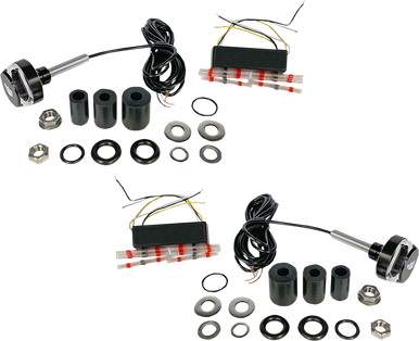 CUSTOM DYNAMICS Handlebar End Dual LED Lights - Universal CD-BAR-END-AW-B