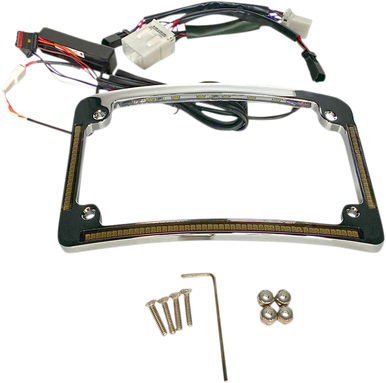 CUSTOM DYNAMICS All in One License Plate Frame - Chrome TF05-HD-C