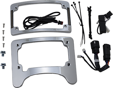 CUSTOM DYNAMICS License Plate Frame/Turn Signal Eliminator - Chrome TS-ELIM-06BCM-C