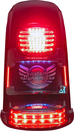 CUSTOM DYNAMICS Turn Signal Eliminator/Illuminated Tri-Frame - Gloss Black TS-ELIM-06HW-B