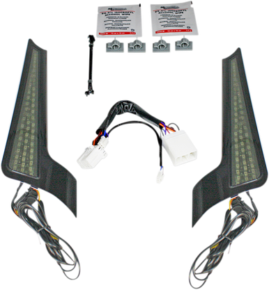 CUSTOM DYNAMICS Fascia LED Light Panels - Black/Smoke CD-FASCIA-HD-SB