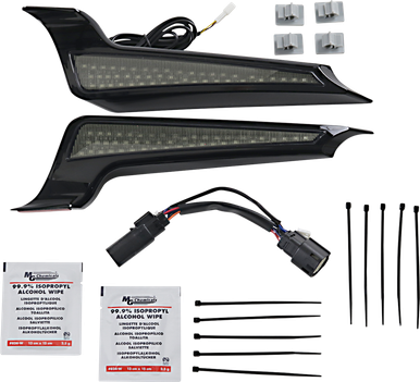CUSTOM DYNAMICS Fascia LED Light Panels - Black/Smoke CD-FASCIA-BCMSB
