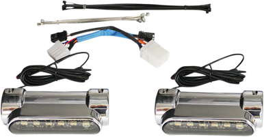 CUSTOM DYNAMICS Engine Guard Light - '97-'13 FLH - Chrome CD-CB-AW-HD-C