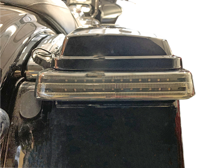 CUSTOM DYNAMICS Saddlebag LED Lights - Sequential - Black/Smoke PB-SBSEQ-HD-BS