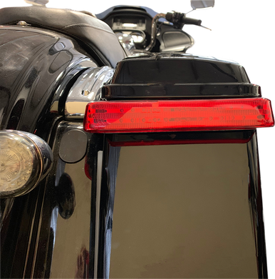 CUSTOM DYNAMICS Saddlebag LED Lights - Sequential - Chrome/Red PB-SBSEQ-HD-CR