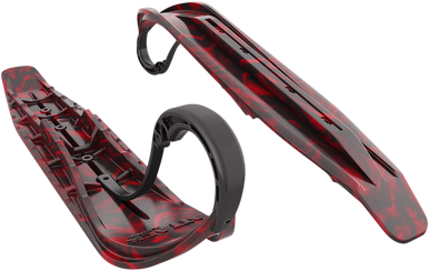 SLYDOG SKIS Attack Ski - Black/Red - 7" - Pair ATKSWRBLKREDLOP