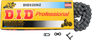 DID 520 NZ - High-Performance Motorcycle Chain - B/B - 120 Links 520NZ-120
