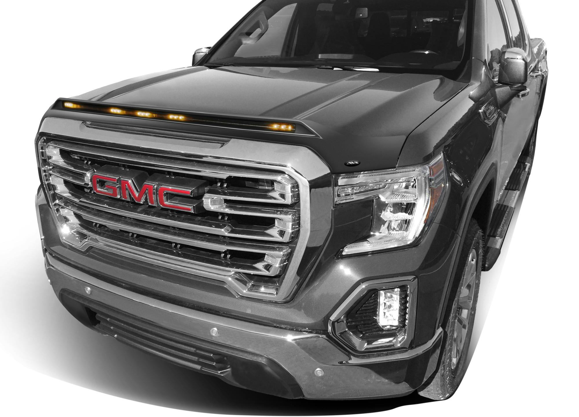 AVS 753167-GAN Aeroskin Lightshield Color-Match Hood Protector; Quicksilver Metallic