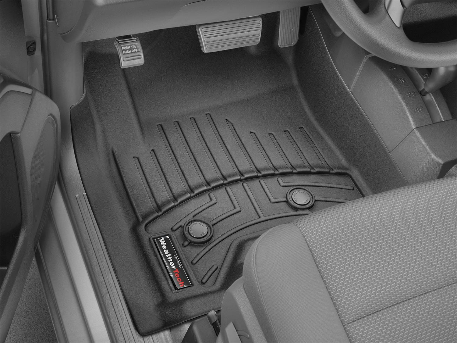 WeatherTech 4410321V-4410124V Front and Rear Floorliners - Over The Hump For Vinyl Floors
