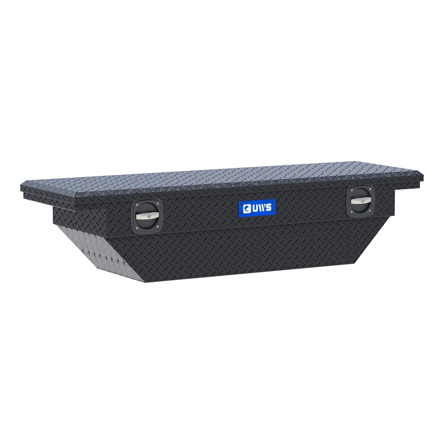 UWS EC11023 Matte Black 63in. Secure Lock Angled Tool Box; Low Profile (Heavy Packaging)
