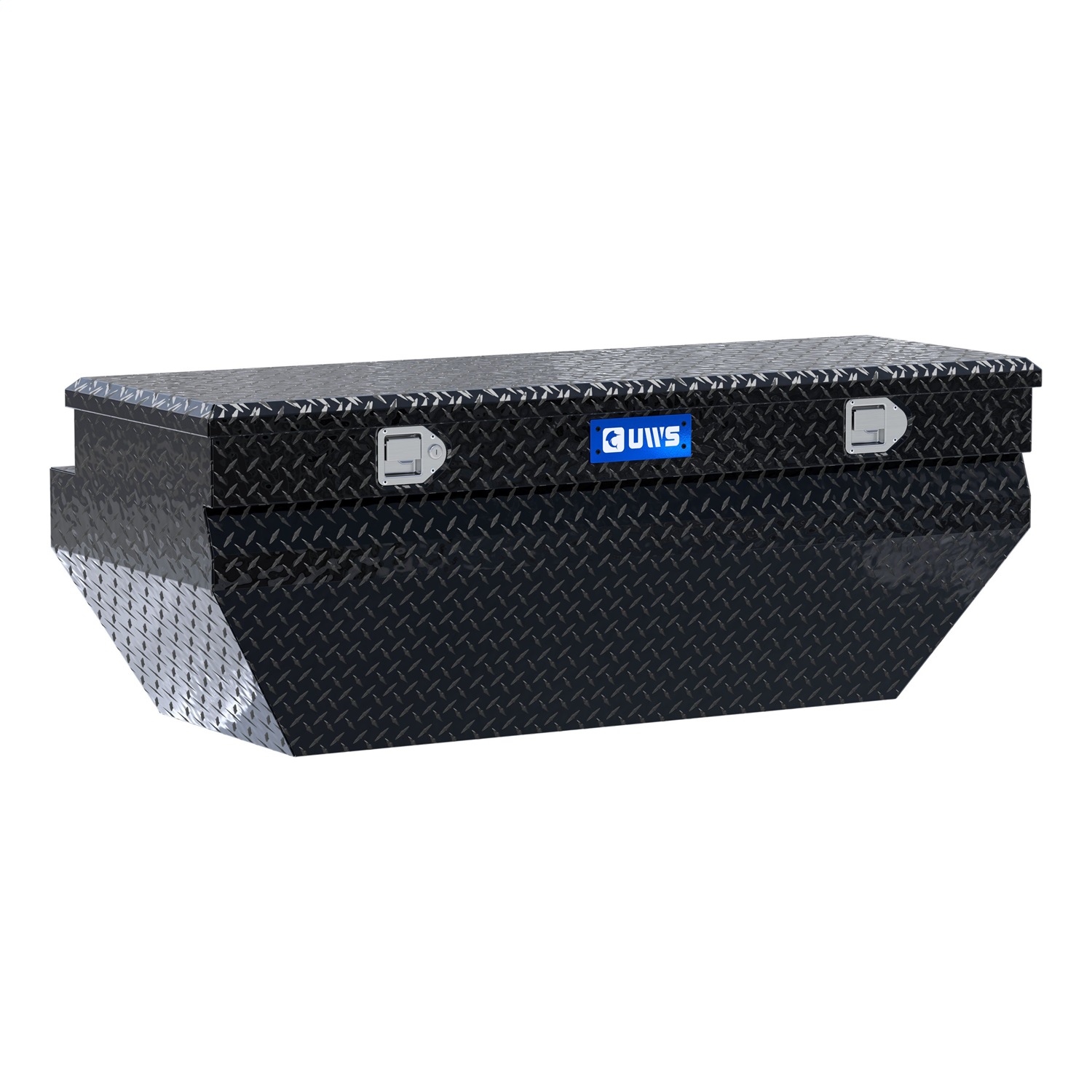 UWS EC20322 Gloss Black Aluminum 55in. Wedged Angled Utility Chest Box (Heavy Packaging)