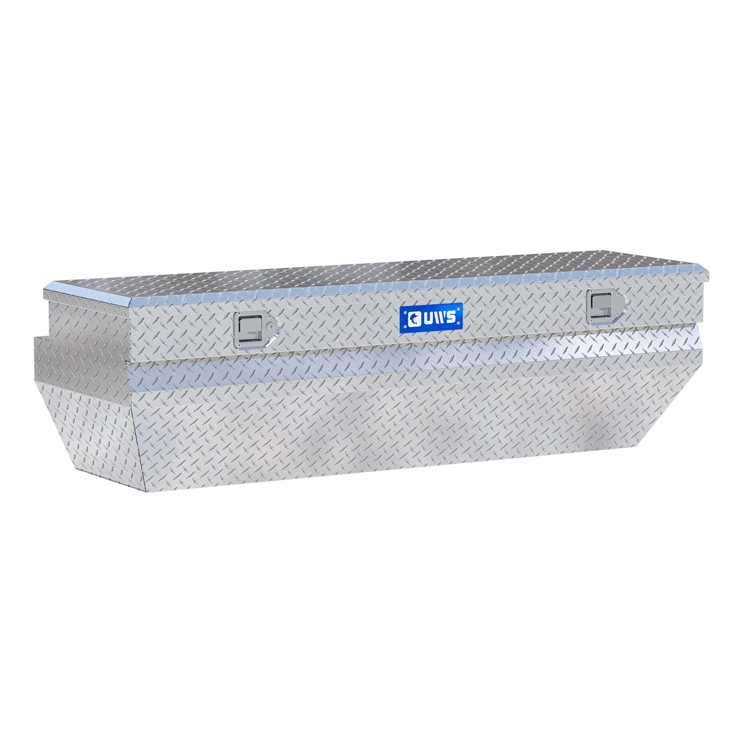 UWS EC20371 Bright Aluminum 62in. Wedged Angled Utility Chest Box (Heavy Packaging)