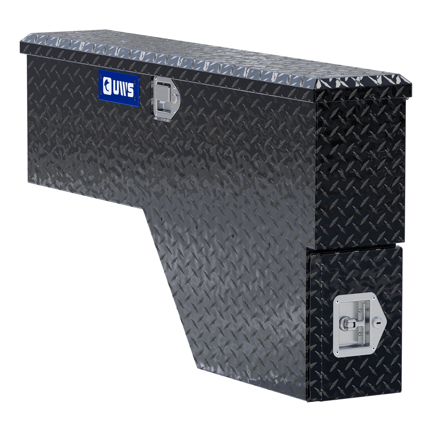 UWS EC30012 Gloss Black Aluminum 48in. Driver-Side Wheel Well Tool Box (Heavy Packaging)