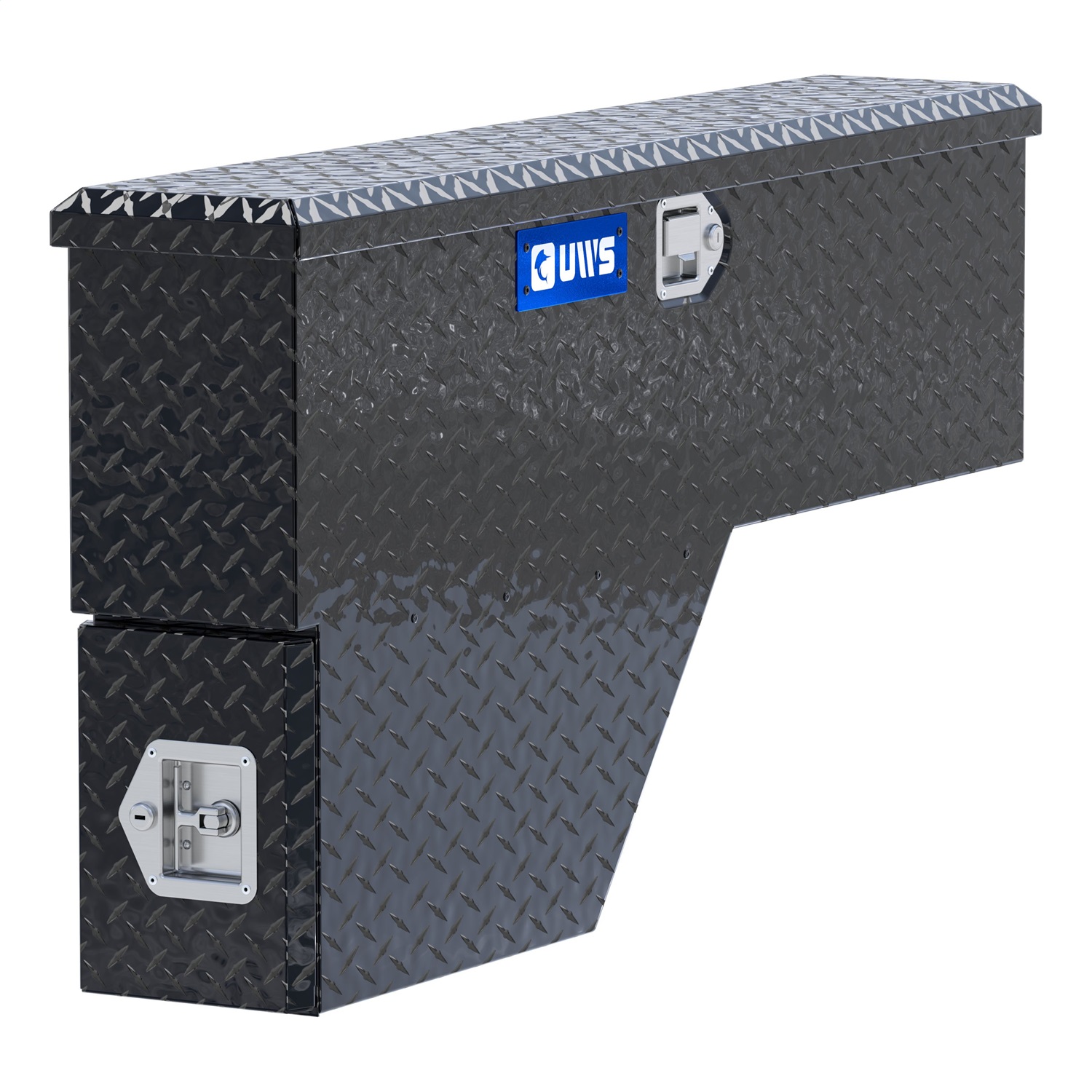 UWS EC30032 Gloss Black Aluminum 48in. Passenger-Side Wheel Well Tool Box (Heavy Packaging)