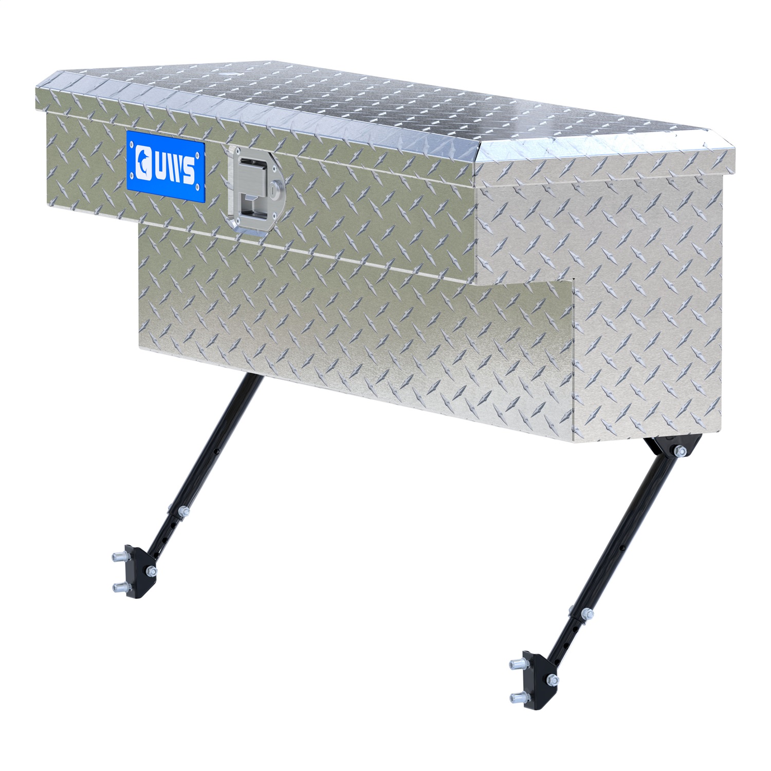 UWS EC30071-MK2 Bright Aluminum 36in. Truck Side Tool Box with Space-Saving Legs