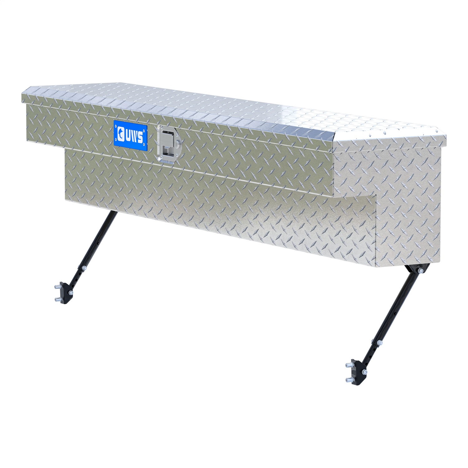 UWS EC30111-MK2 Bright Aluminum 60in. Truck Side Tool Box with Space-Saving Legs