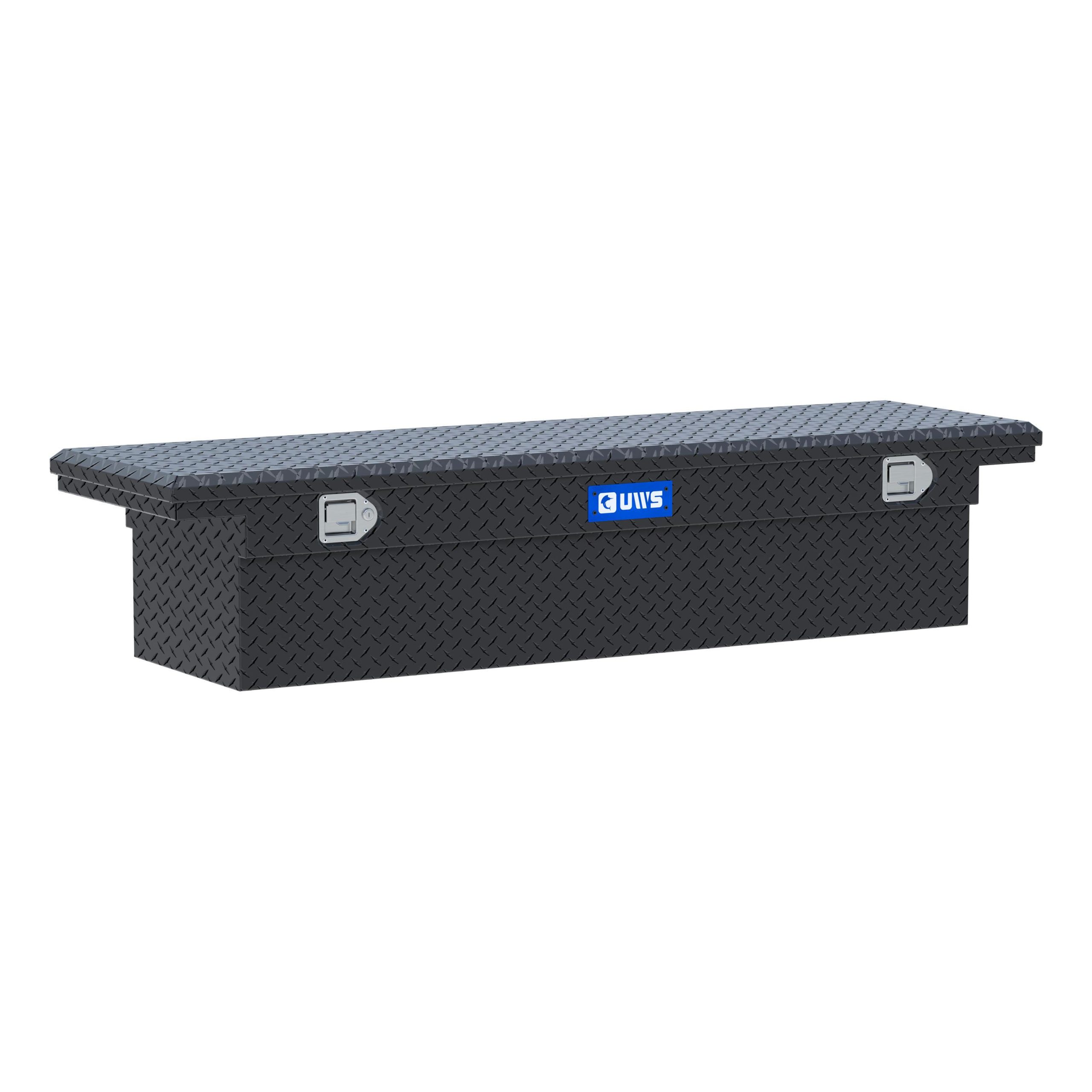 UWS EC10402 Gloss Black Aluminum 66in. Truck Tool Box with Low Profile (Heavy Packaging)