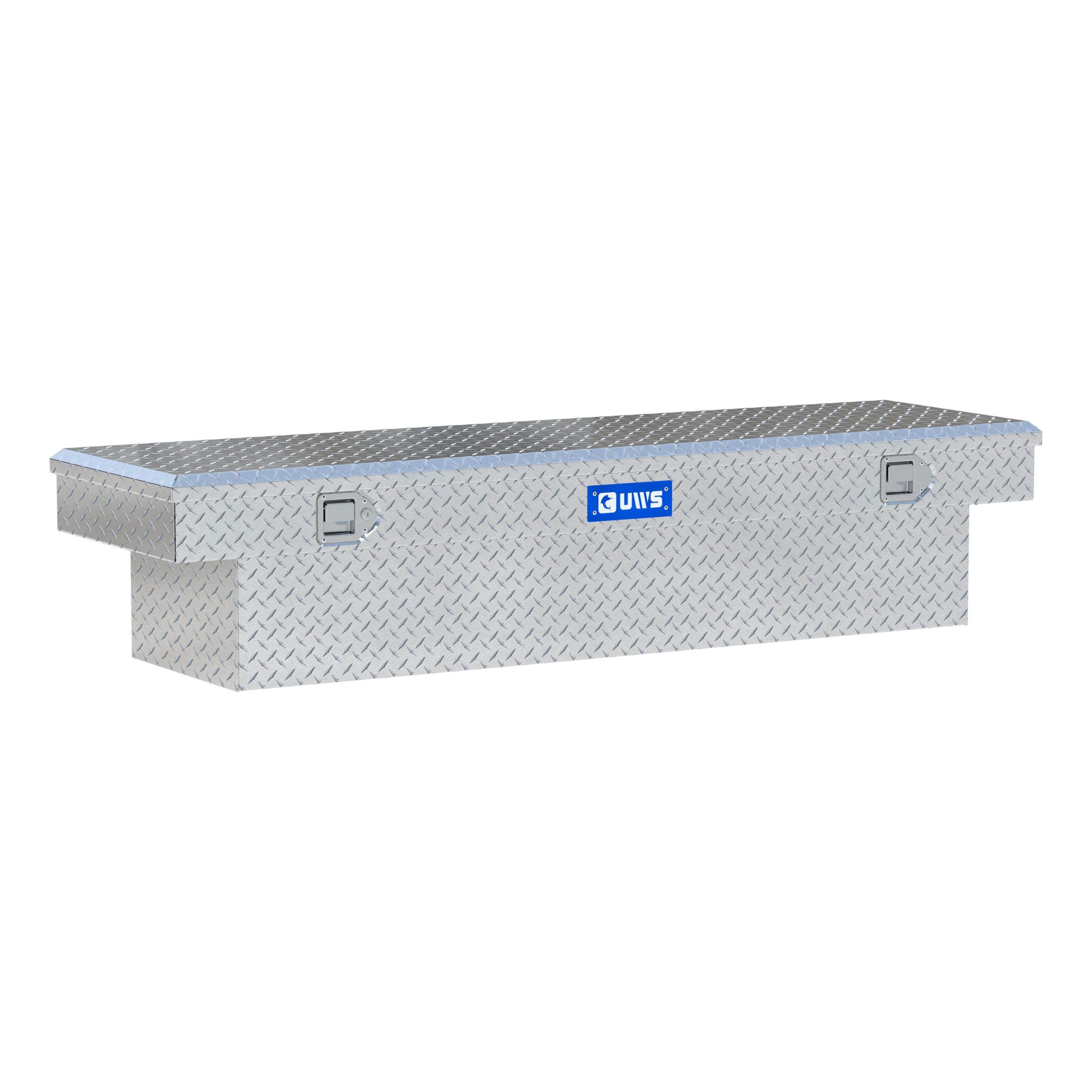 UWS EC10271 Bright Aluminum 63in. Angled Crossover Truck Tool Box (Heavy Packaging)