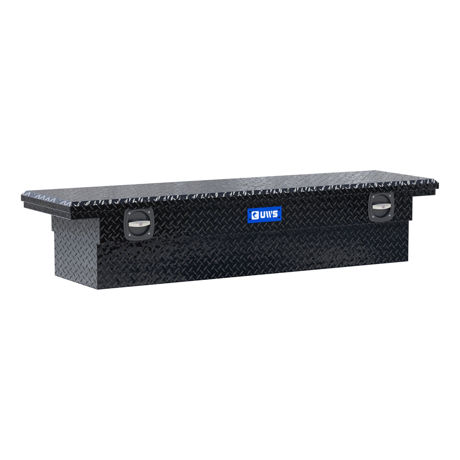 UWS SL-72-LP-BLK Gloss Black 72in. Secure Lock Truck Tool Box; Low Profile (LTL Shipping Only)