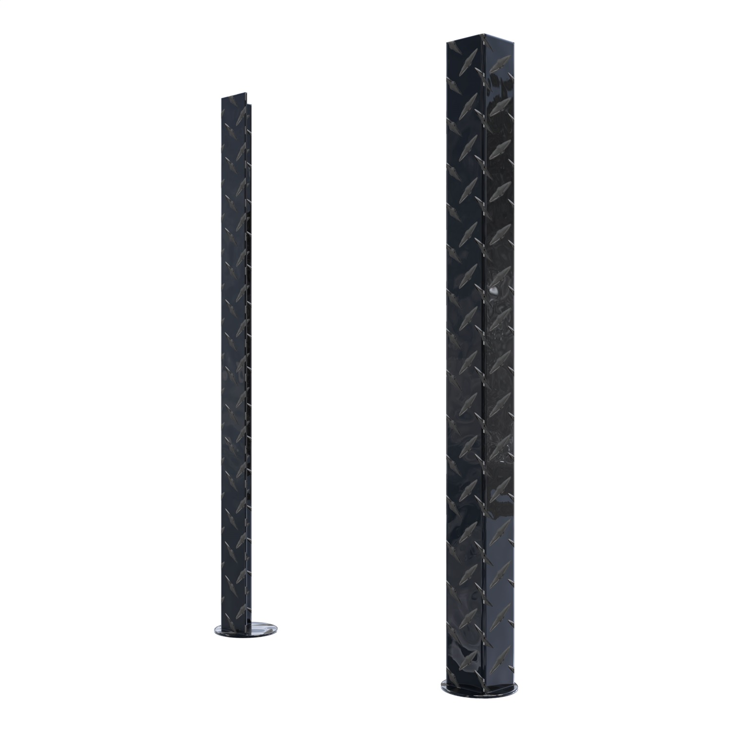UWS SM-LEGS-BLK Replacement Black Aluminum Truck Side Tool Box Legs-1 Pair