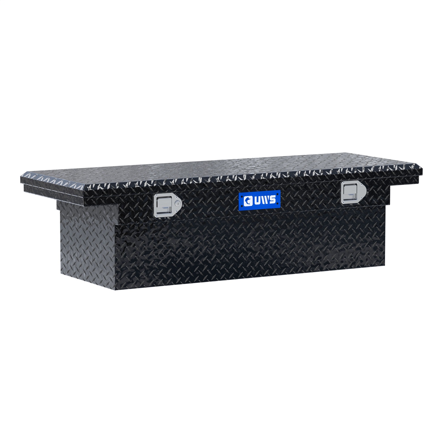 UWS TBS-54-LP-BLK Gloss Black Aluminum 54in. Truck Tool Box with Low Profile (LTL Shipping Only)