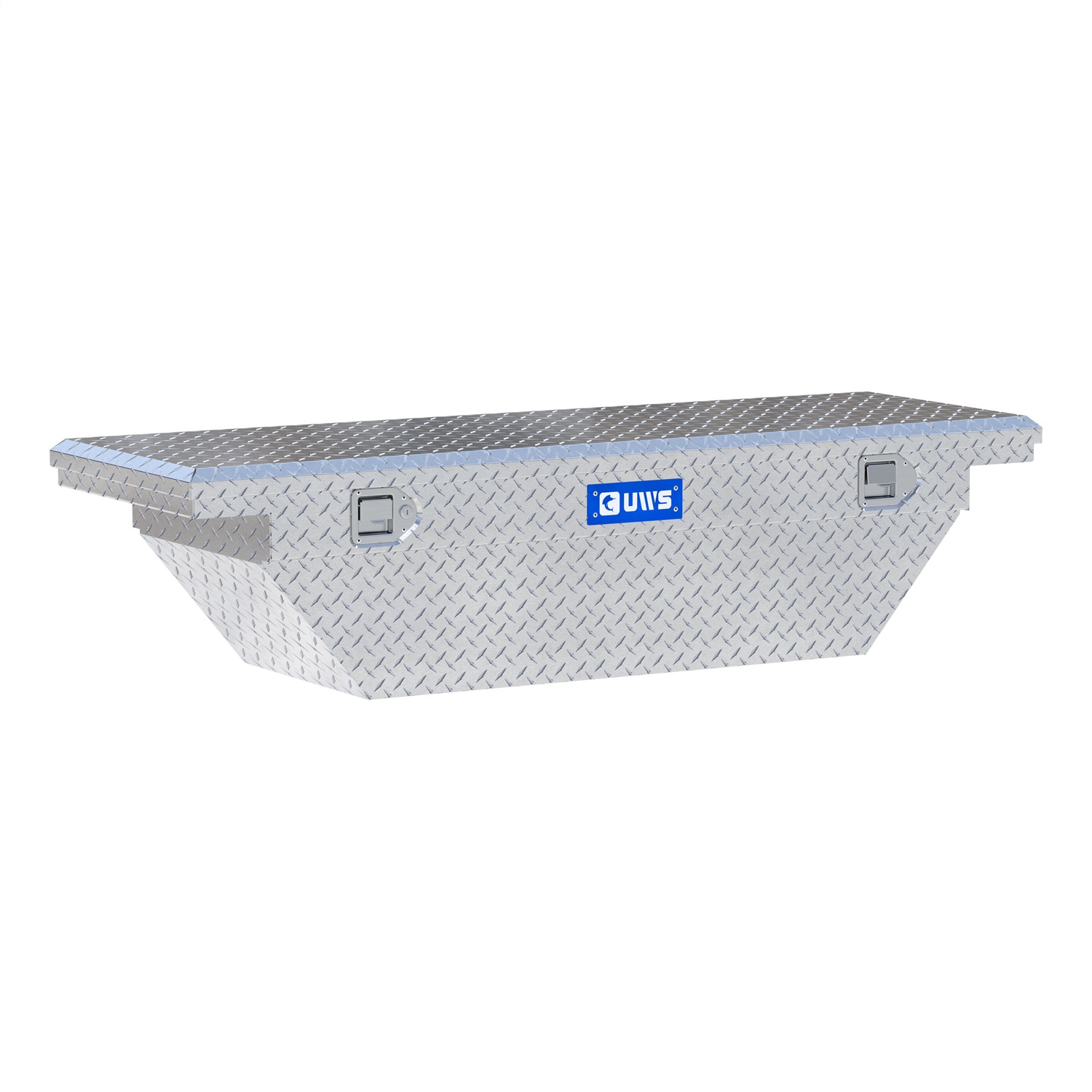 UWS TBS-60-A-LP Bright Aluminum 60in. Angled Truck Tool Box with Low Profile (LTL Shipping Only)