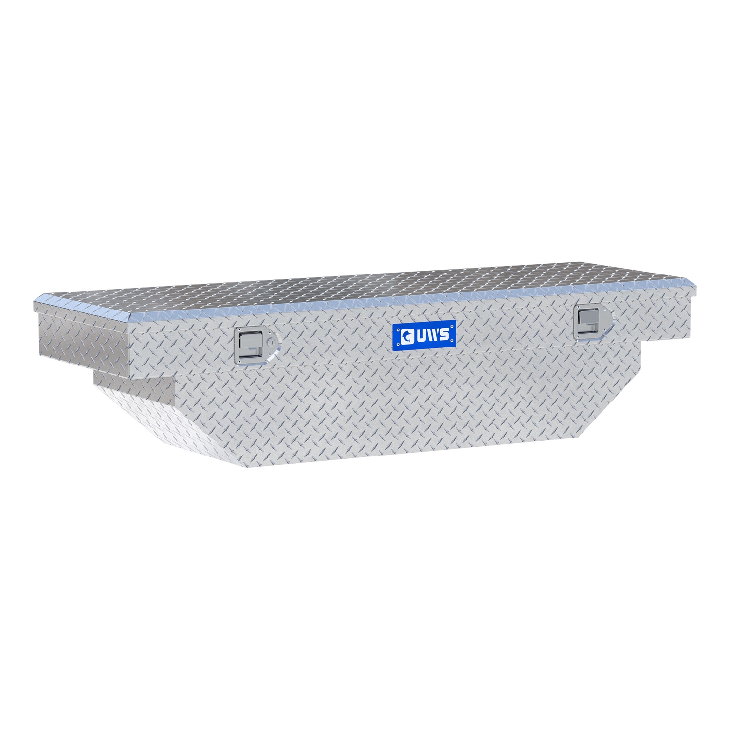 UWS TBS-60-A Bright Aluminum 60in. Angled Crossover Truck Tool Box (LTL Shipping Only)