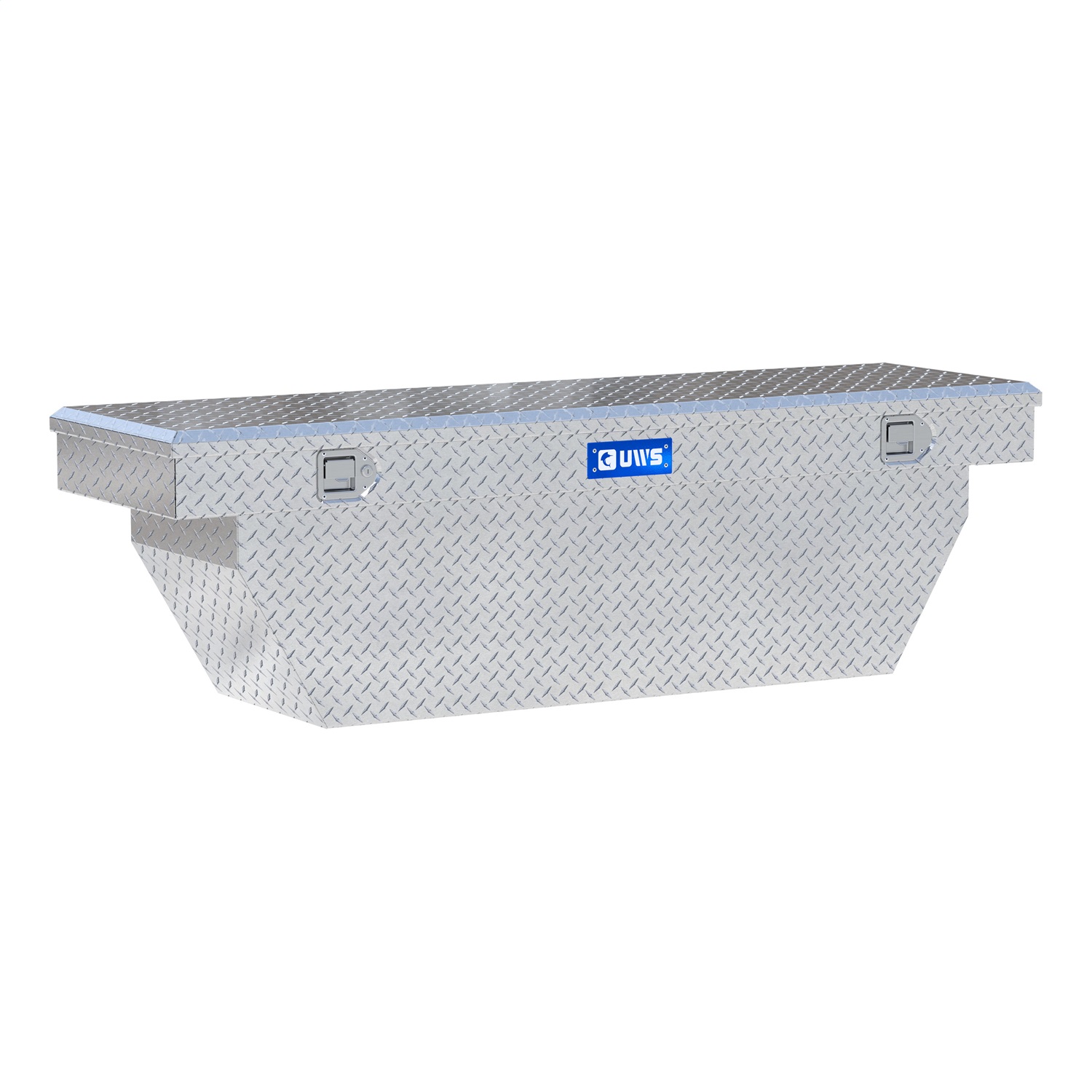 UWS TBSD-69-A Bright Aluminum 69in. Deep Angled Crossover Truck Tool Box