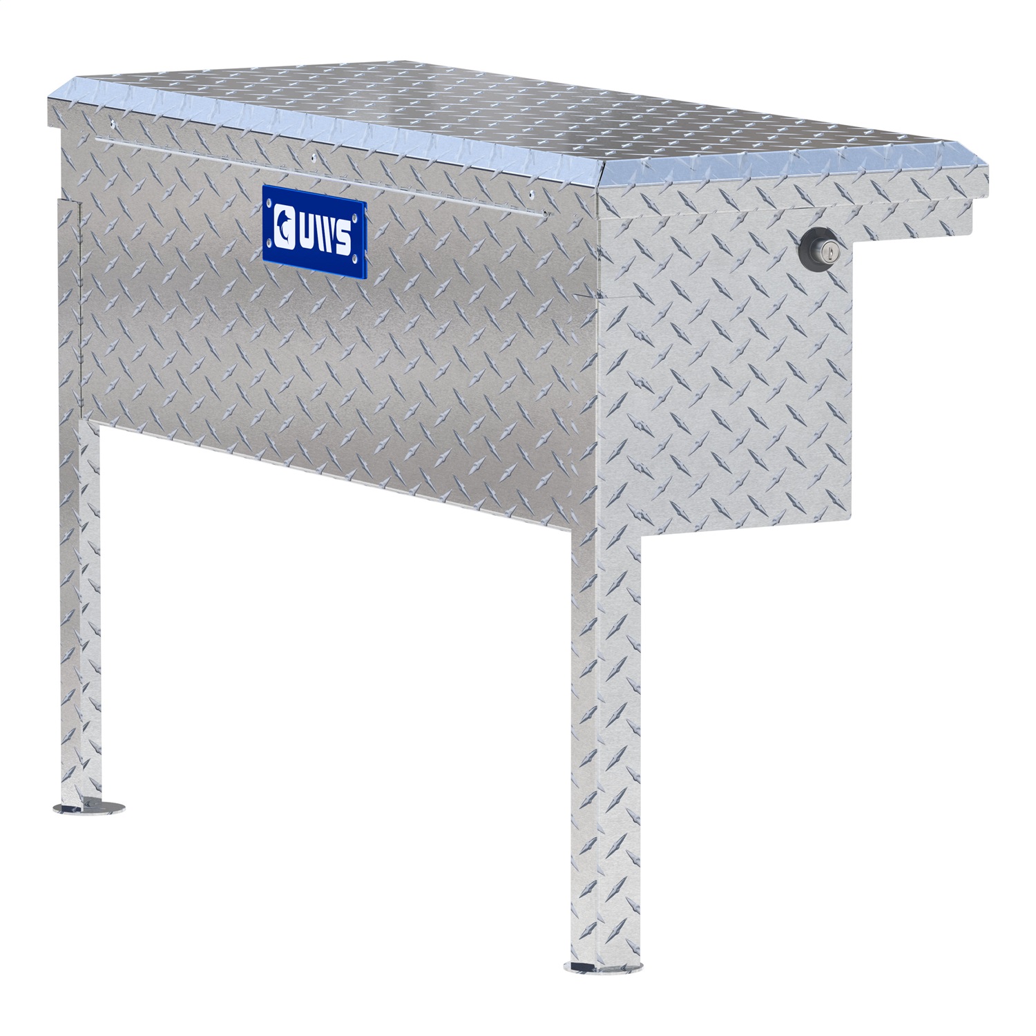 UWS TBSM-36-LP Bright Aluminum 36in. Truck Side Tool Box with Low Profile (LTL Shipping Only)