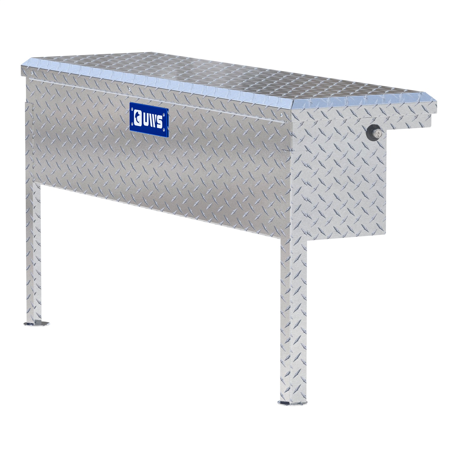 UWS TBSM-48-LP Bright Aluminum 48in. Truck Side Tool Box with Low Profile (LTL Shipping Only)