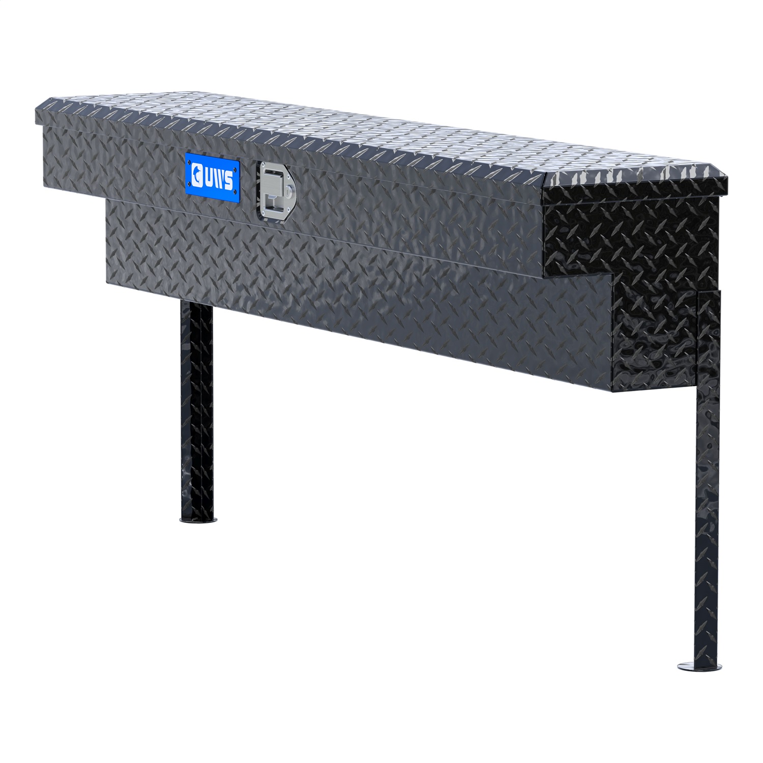 UWS TBSM-60-BLK Gloss Black Aluminum 60in. Truck Side Tool Box (LTL Shipping Only)