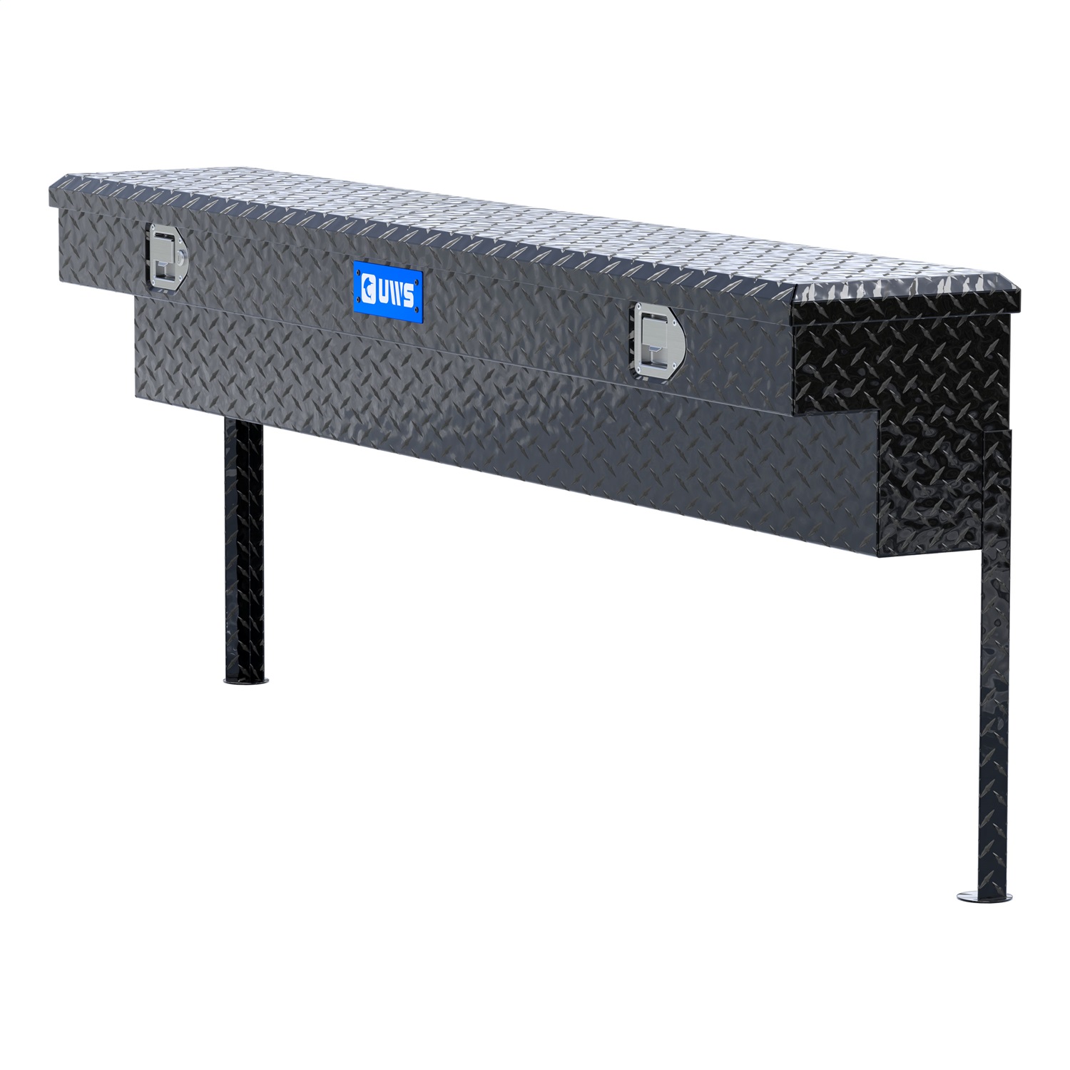 UWS TBSM-72-BLK Gloss Black Aluminum 72in. Truck Side Tool Box (LTL Shipping Only)