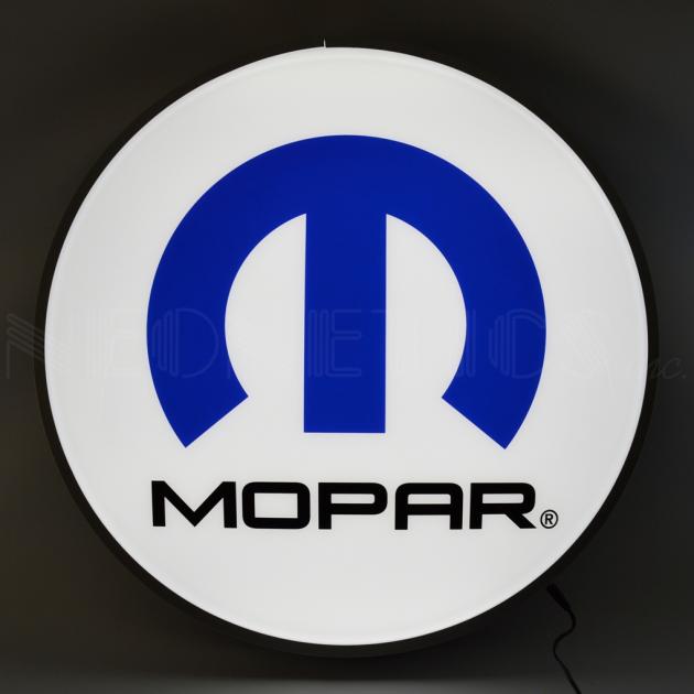 Neonetics Backlit and Specialty Led Signs, Mopar Omega M 15 Inch Backlit Led Lighted Sign